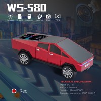 WS580特斯拉车模蓝牙音箱重低音炮